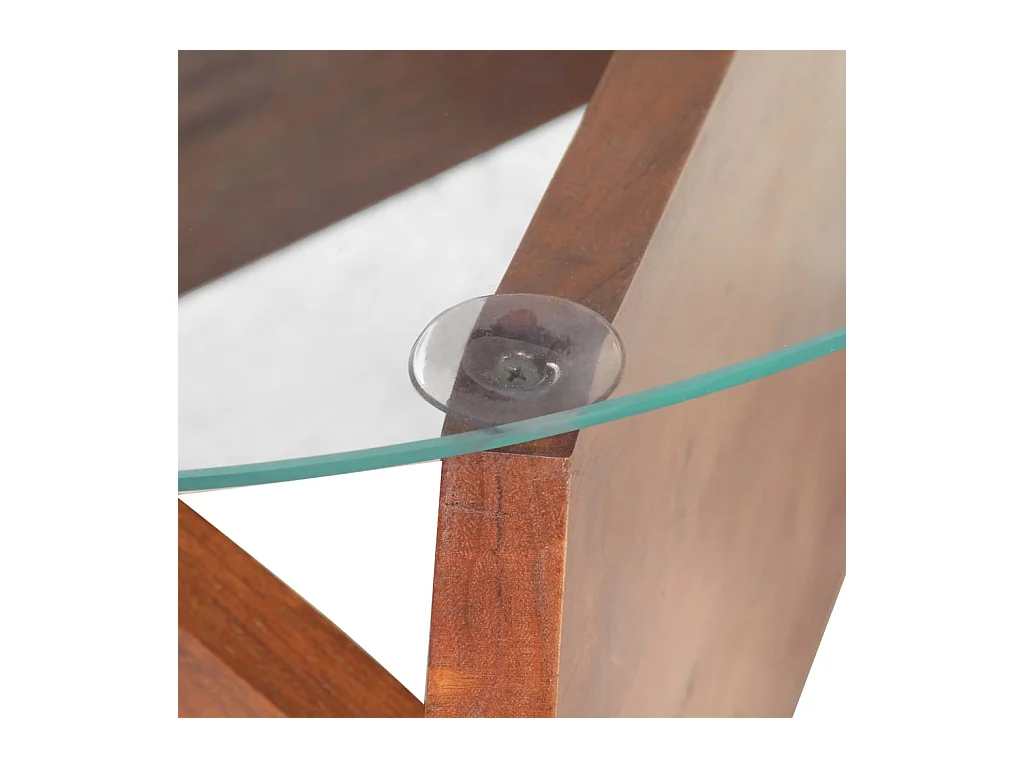 Table basse 60 cm Bois solide d'acacia