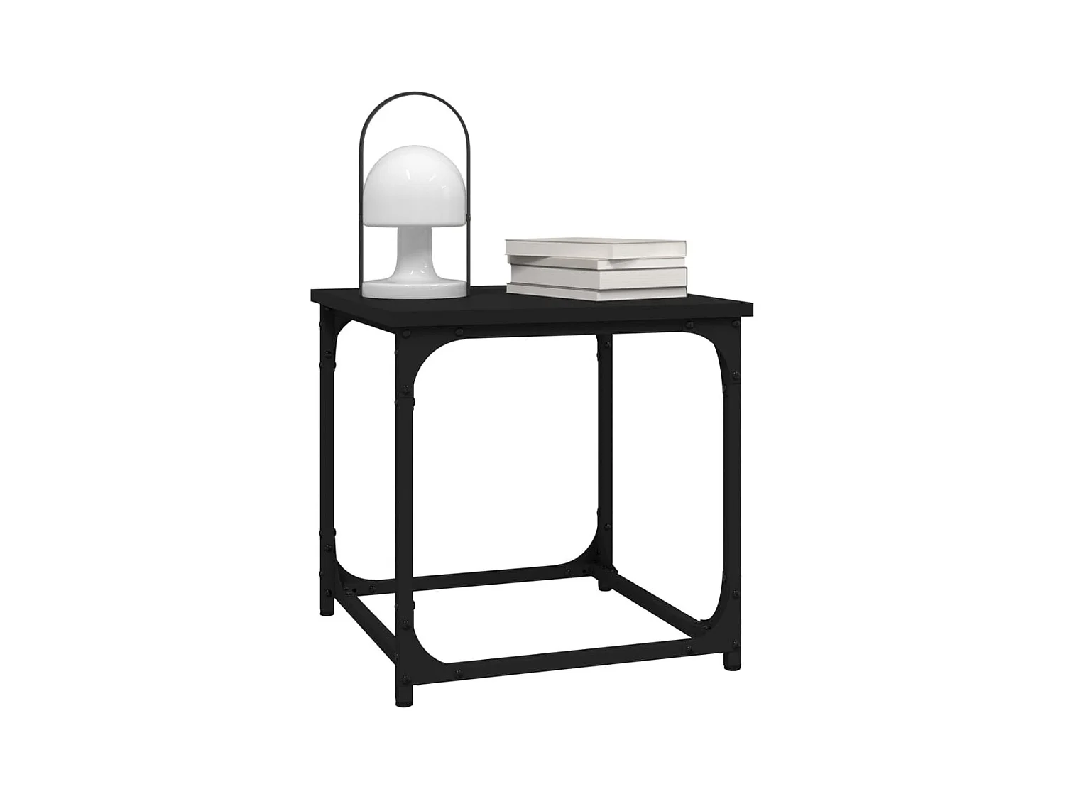 Table d'appoint Noir 40x40x40 cm Bois d'ingénierie