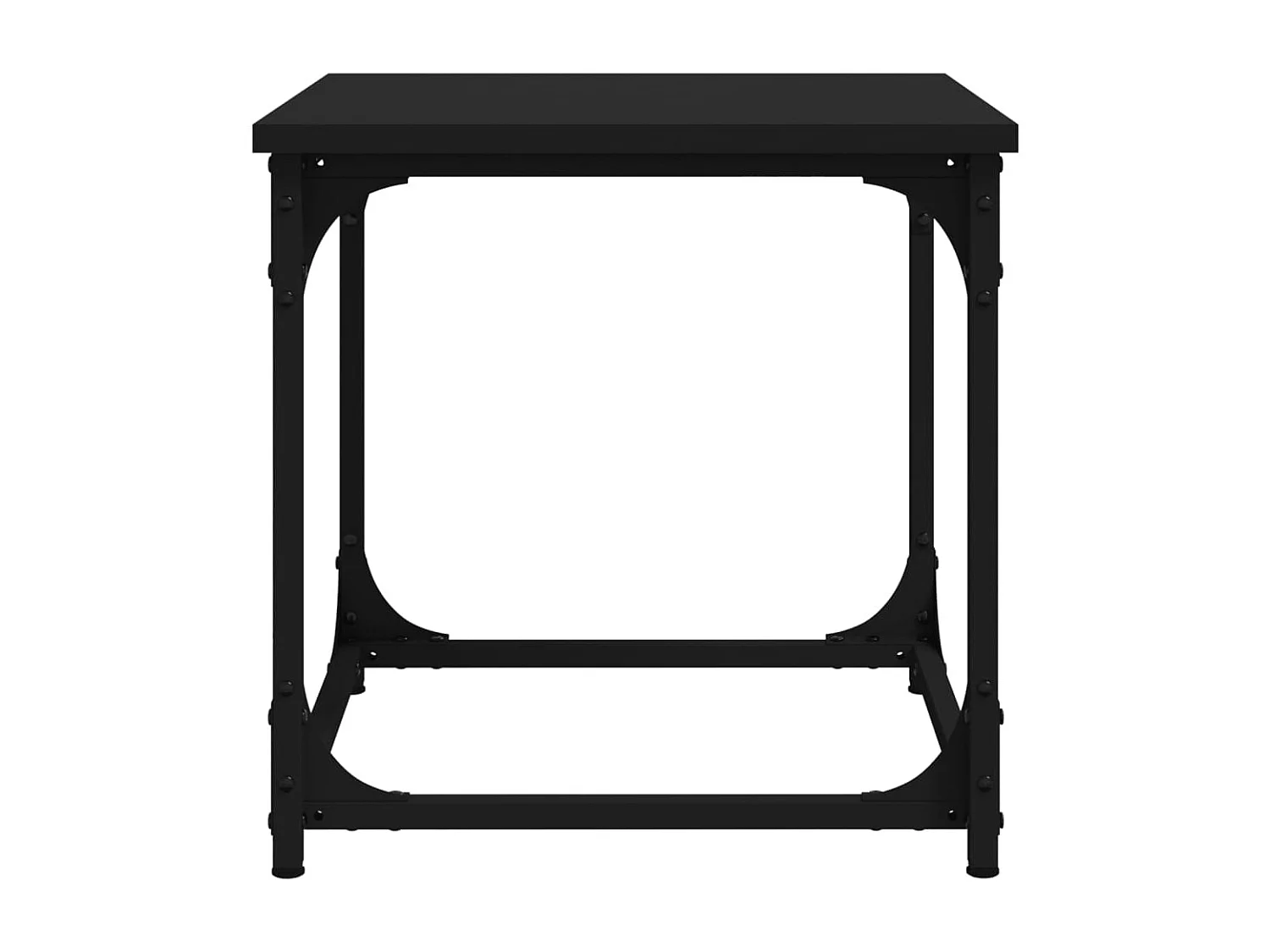 Table d'appoint Noir 40x40x40 cm Bois d'ingénierie