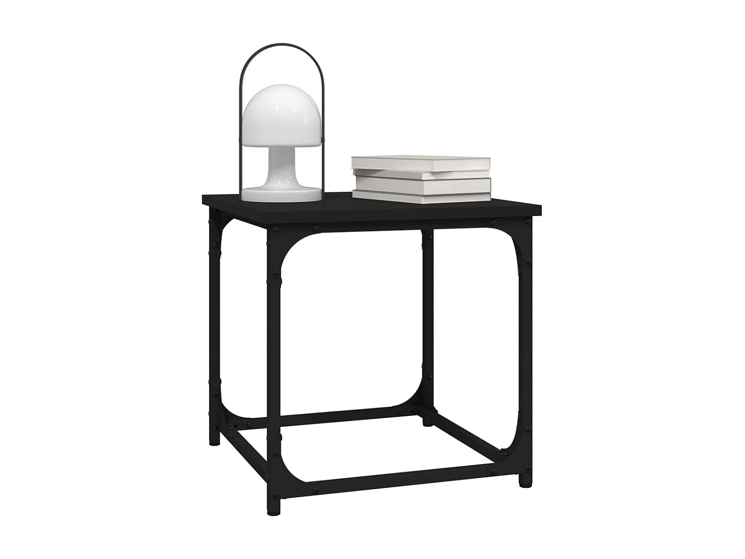 Table d'appoint Noir 40x40x40 cm Bois d'ingénierie