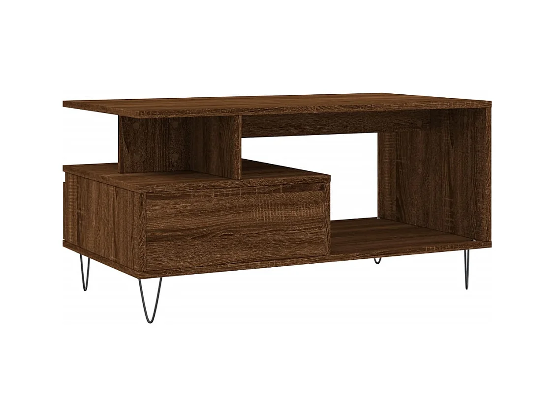 Couchtisch Braune Eiche 90x49x45 cm Holzwerkstoff