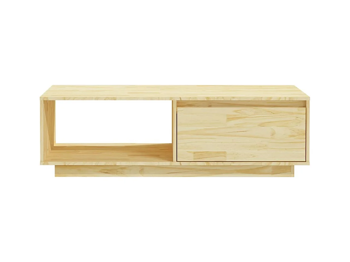 Table basse 110x50x33,5 cm bois de pin massif