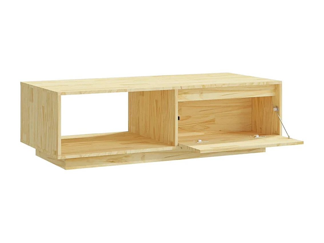 Table basse 110x50x33,5 cm bois de pin massif