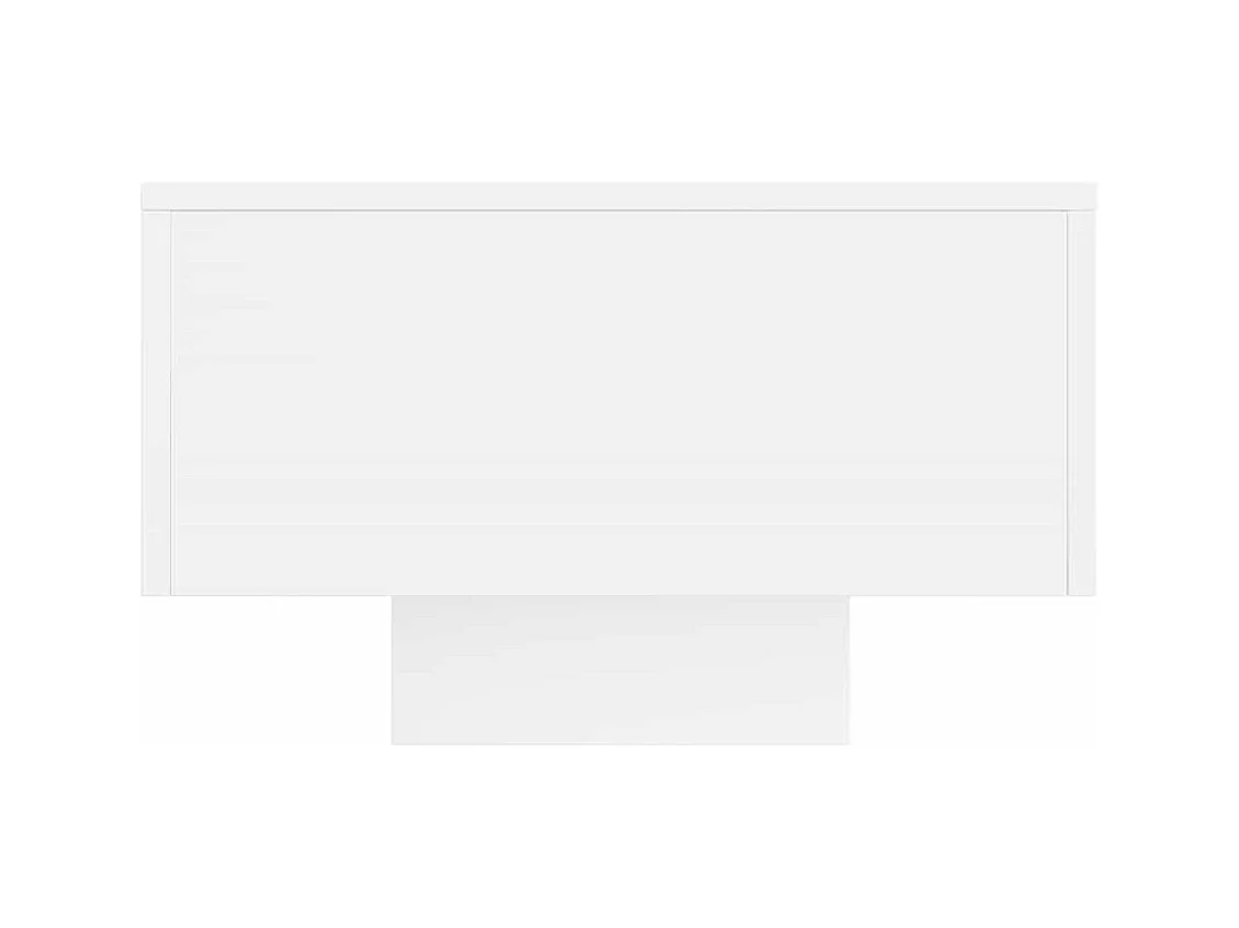 Table basse blanc 100x49,5x31 cm bois d'ingénierie