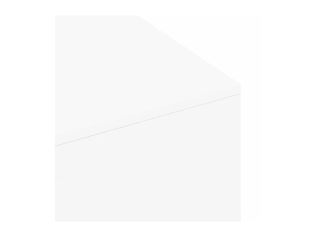 Table basse blanc 100x49,5x31 cm bois d'ingénierie