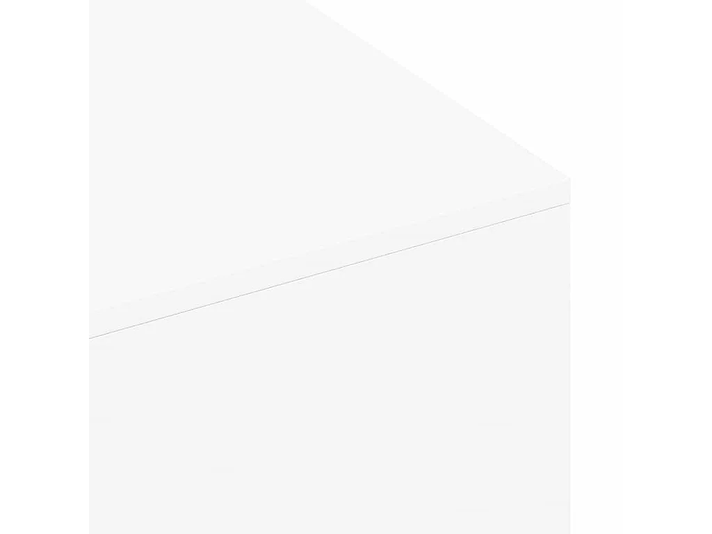 Table basse blanc 100x49,5x31 cm bois d'ingénierie