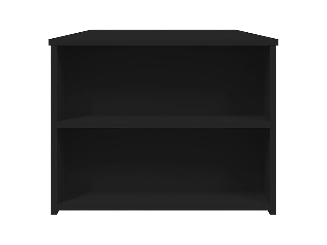 Schwarzer Couchtisch 102x55x42 cm Holzwerkstoff