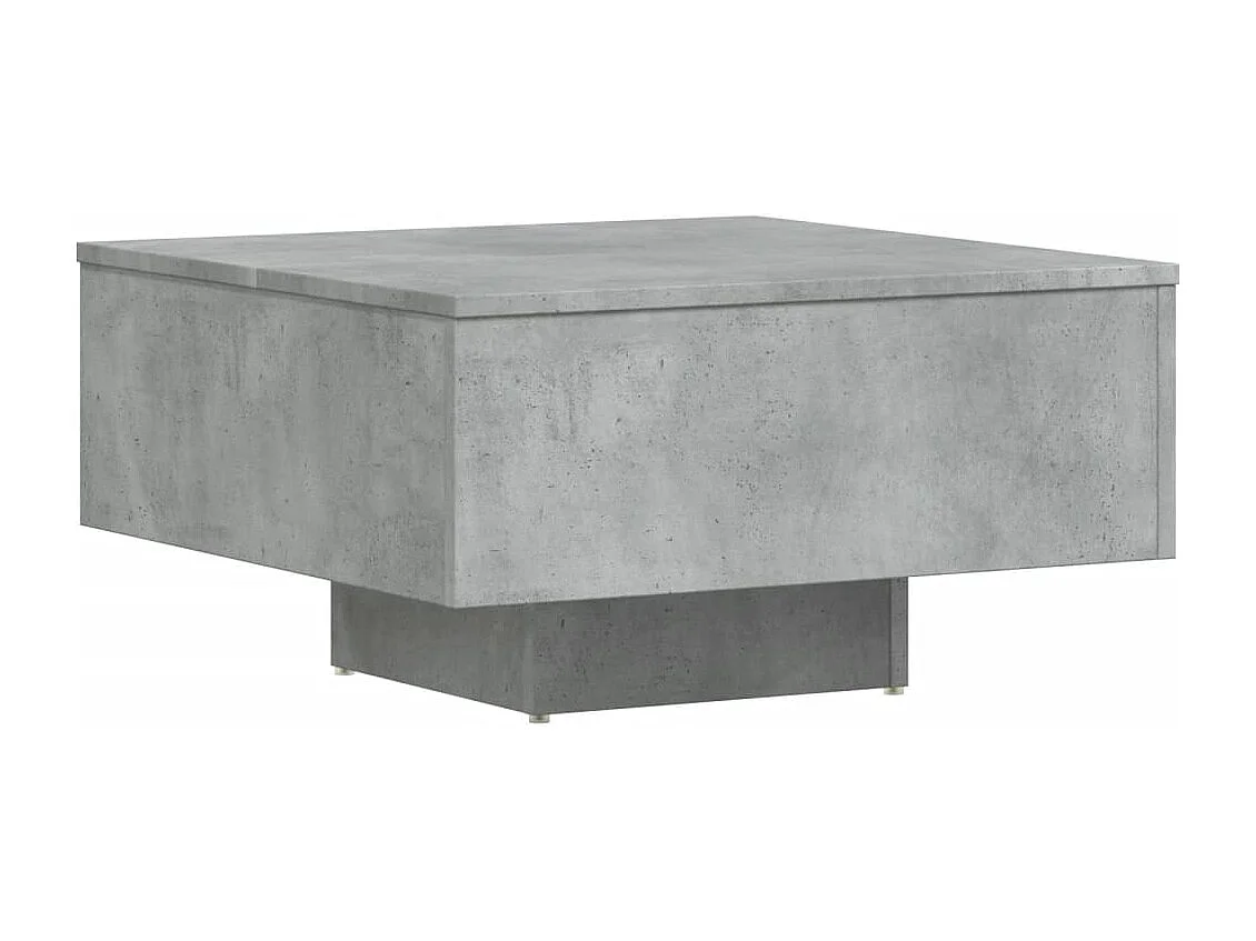 Tavolino da caffè grigio cemento 60x60x31,5 cm in legno ingegnerizzato