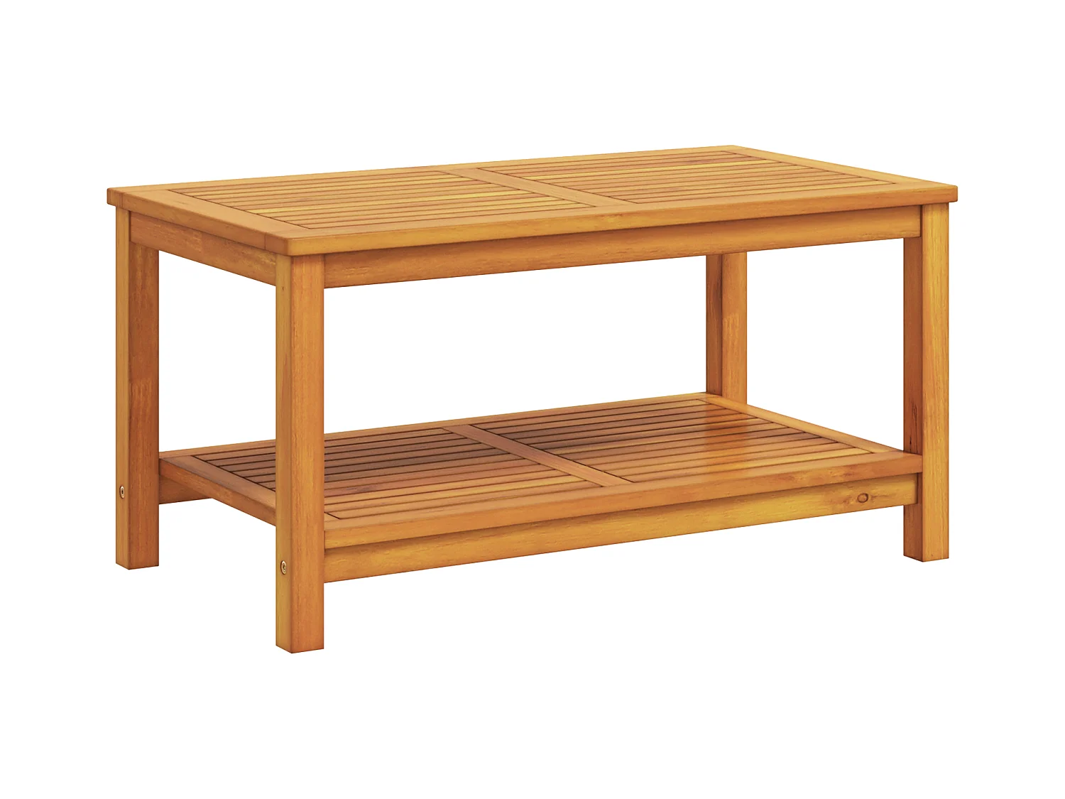 Table basse 90x50x45 cm en bois d'acacia massif