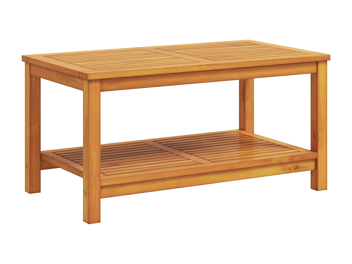 Table basse 90x50x45 cm en bois d'acacia massif