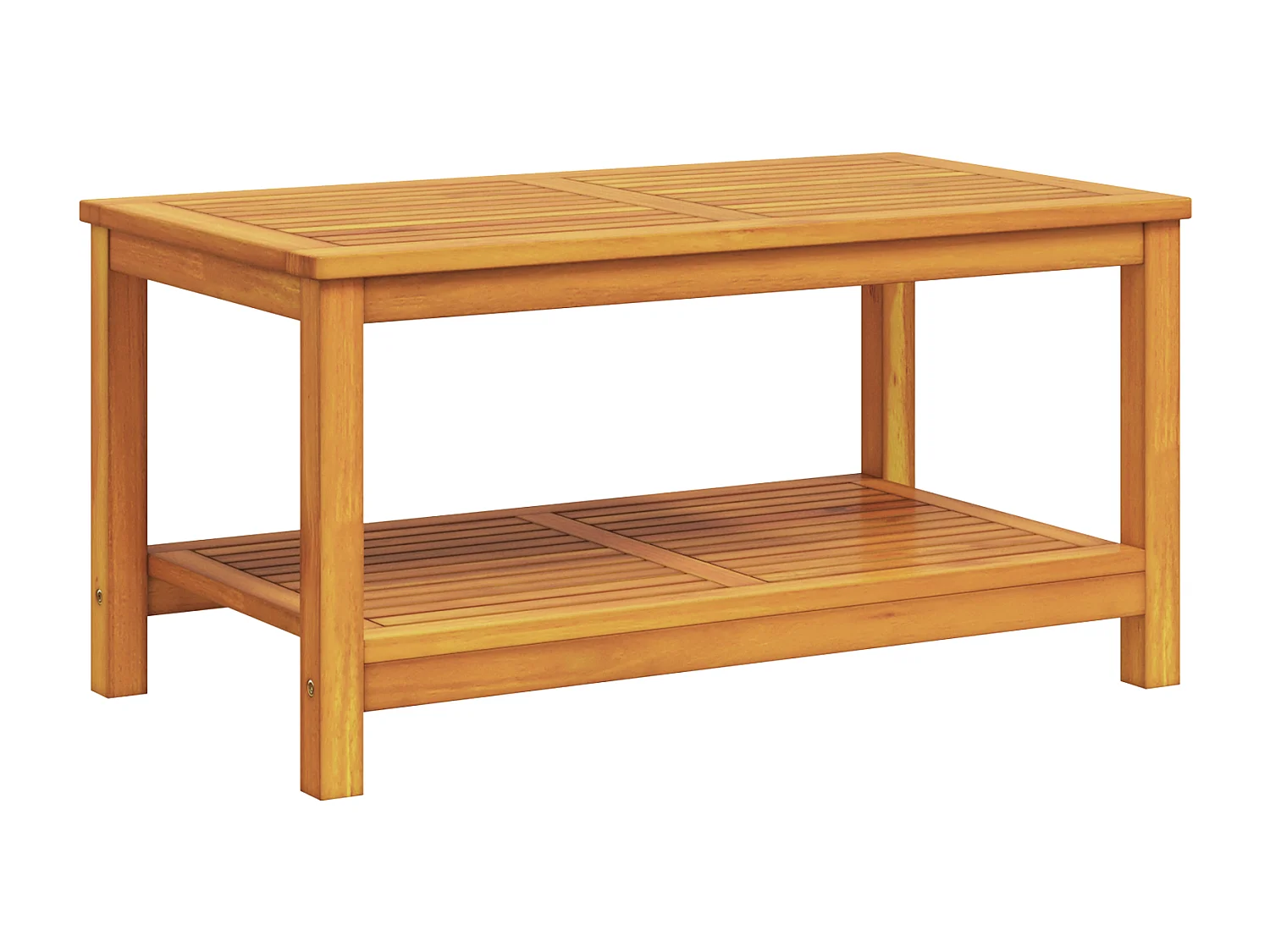 Table basse 90x50x45 cm en bois d'acacia massif