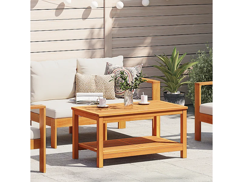 Table basse 90x50x45 cm en bois d'acacia massif