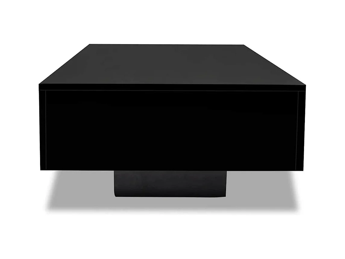 Table basse noir brillant