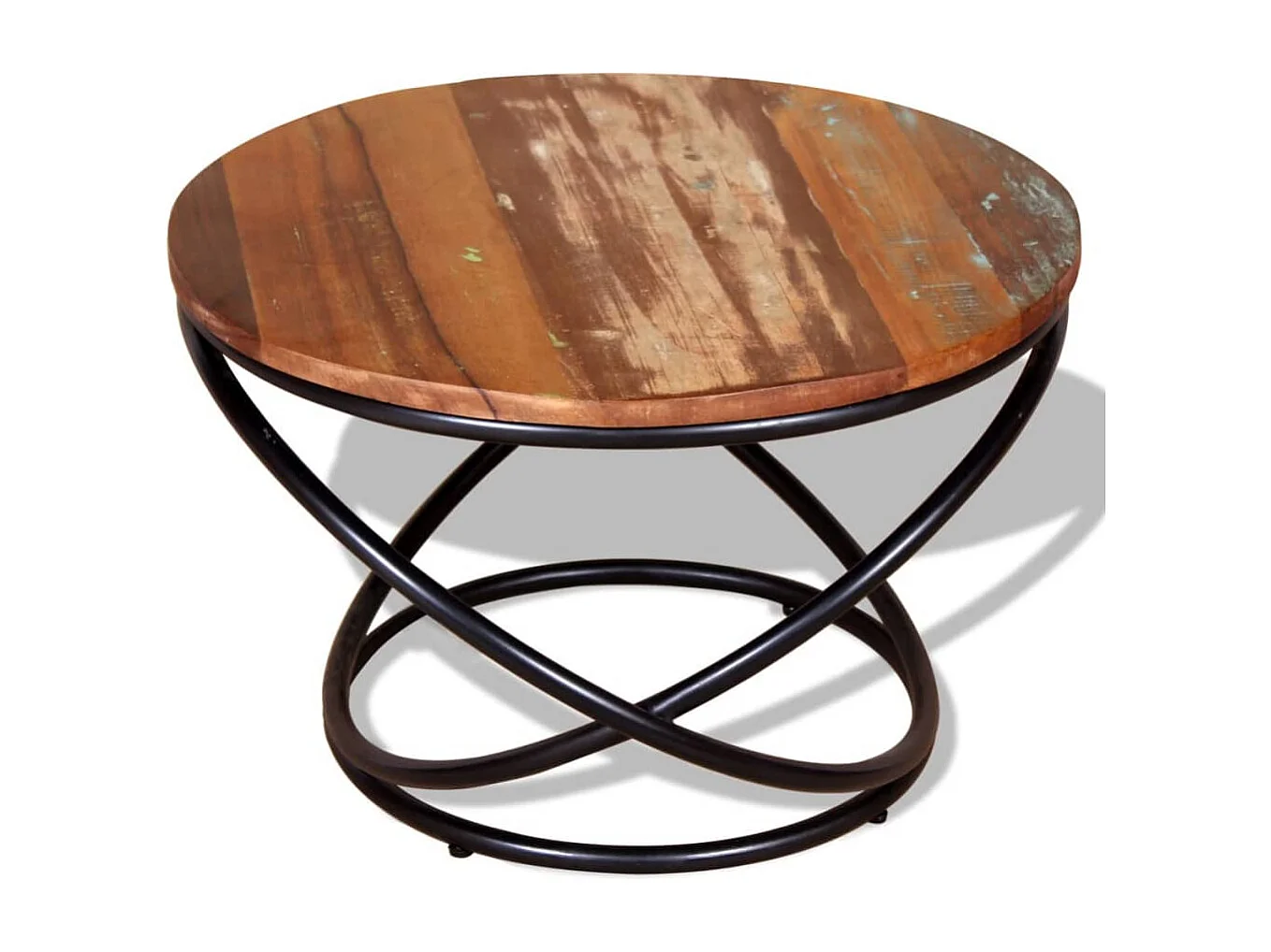 Table basse Bois de récupération massif 60x60x40 cm