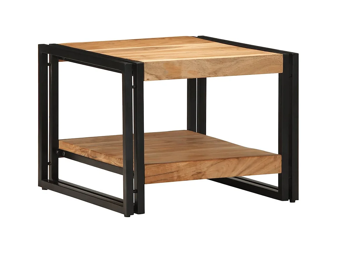 Table basse 50x50x38 cm bois massif acacia