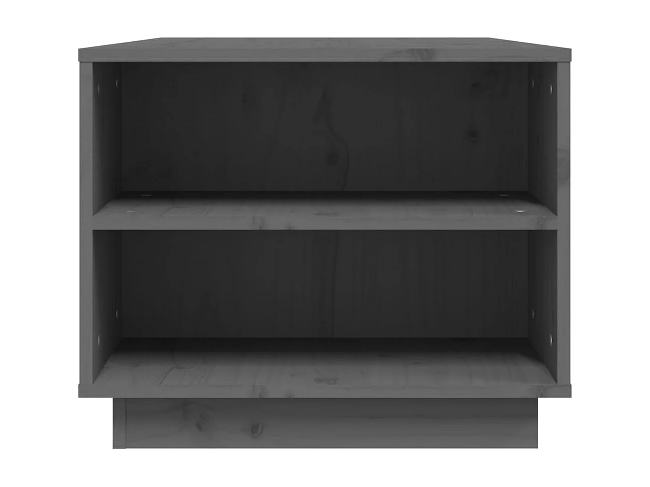 Tavolino Grigio 90x49x40,5 cm Legno massello di pino