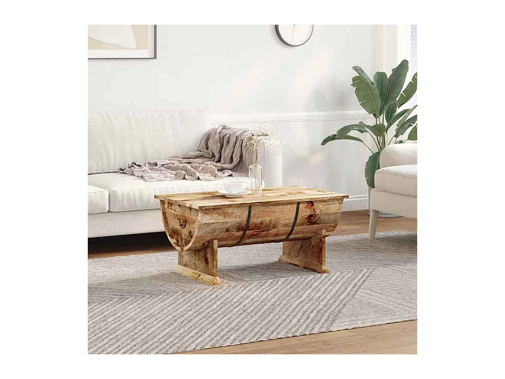 Table basse Bois de manguier massif 88x50x40 cm