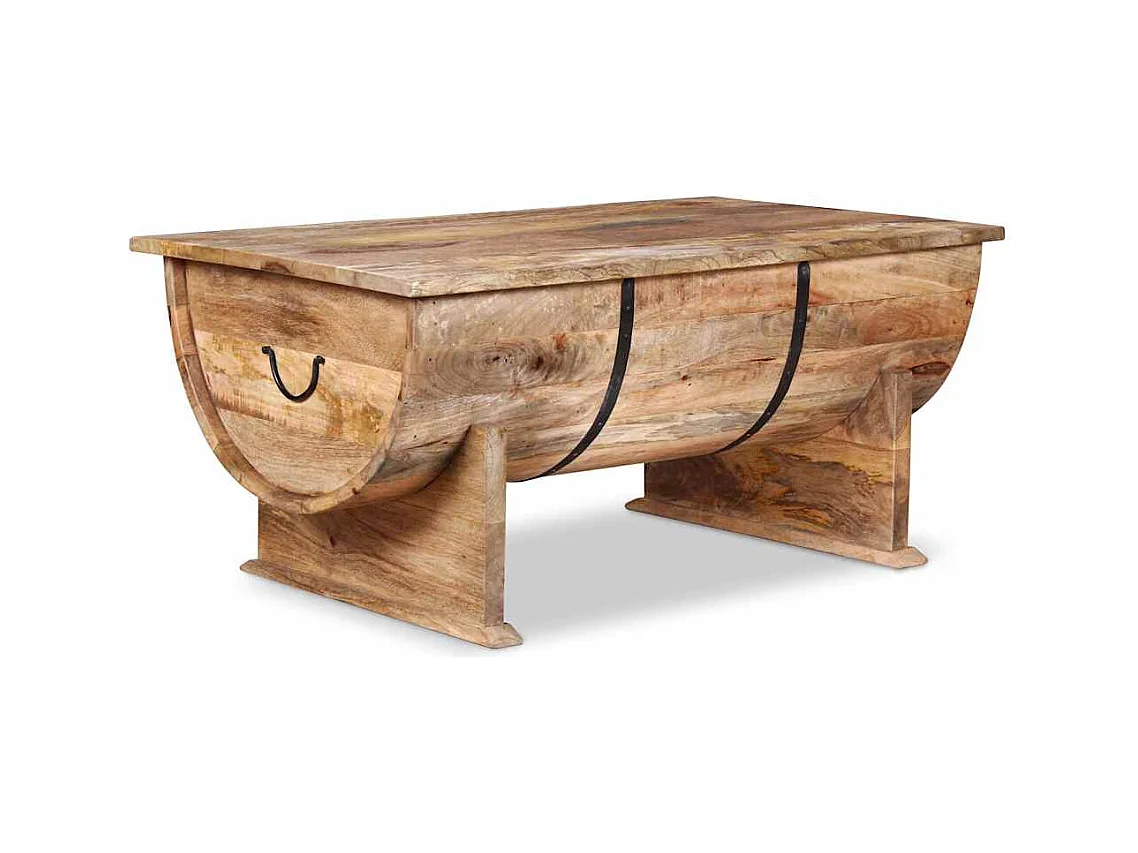 Table basse Bois de manguier massif 88x50x40 cm