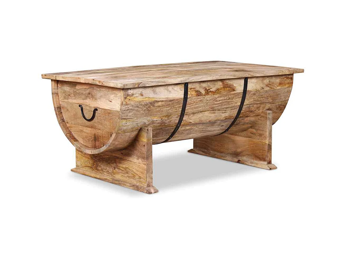 Table basse Bois de manguier massif 88x50x40 cm