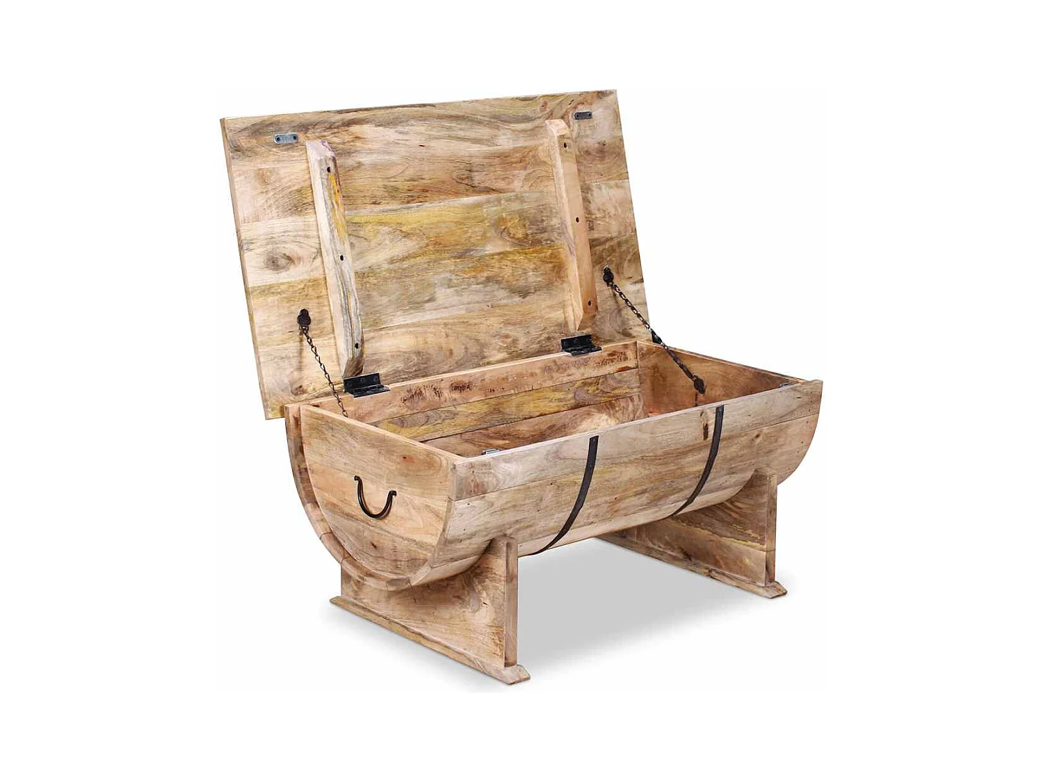 Table basse Bois de manguier massif 88x50x40 cm