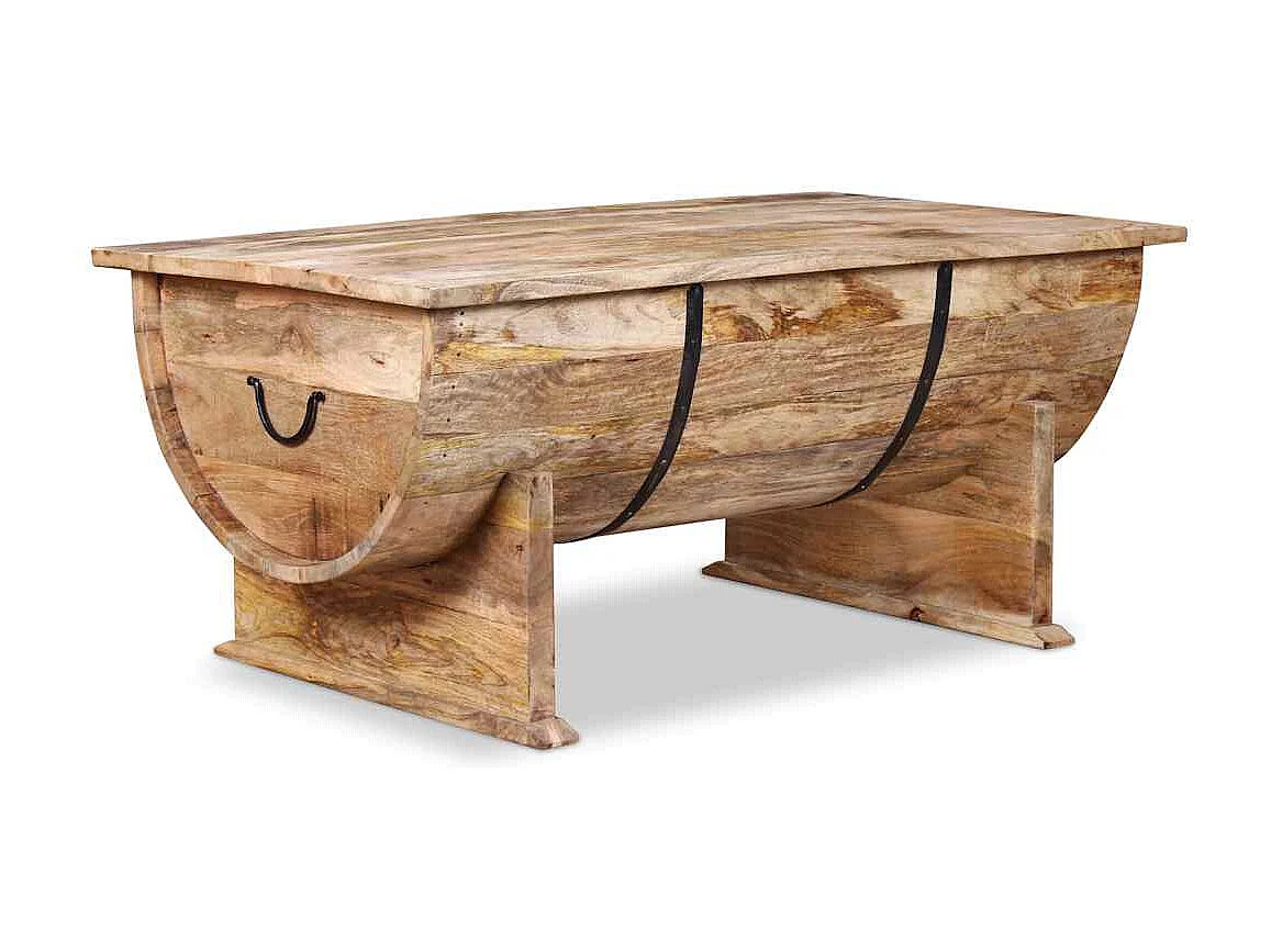 Table basse Bois de manguier massif 88x50x40 cm