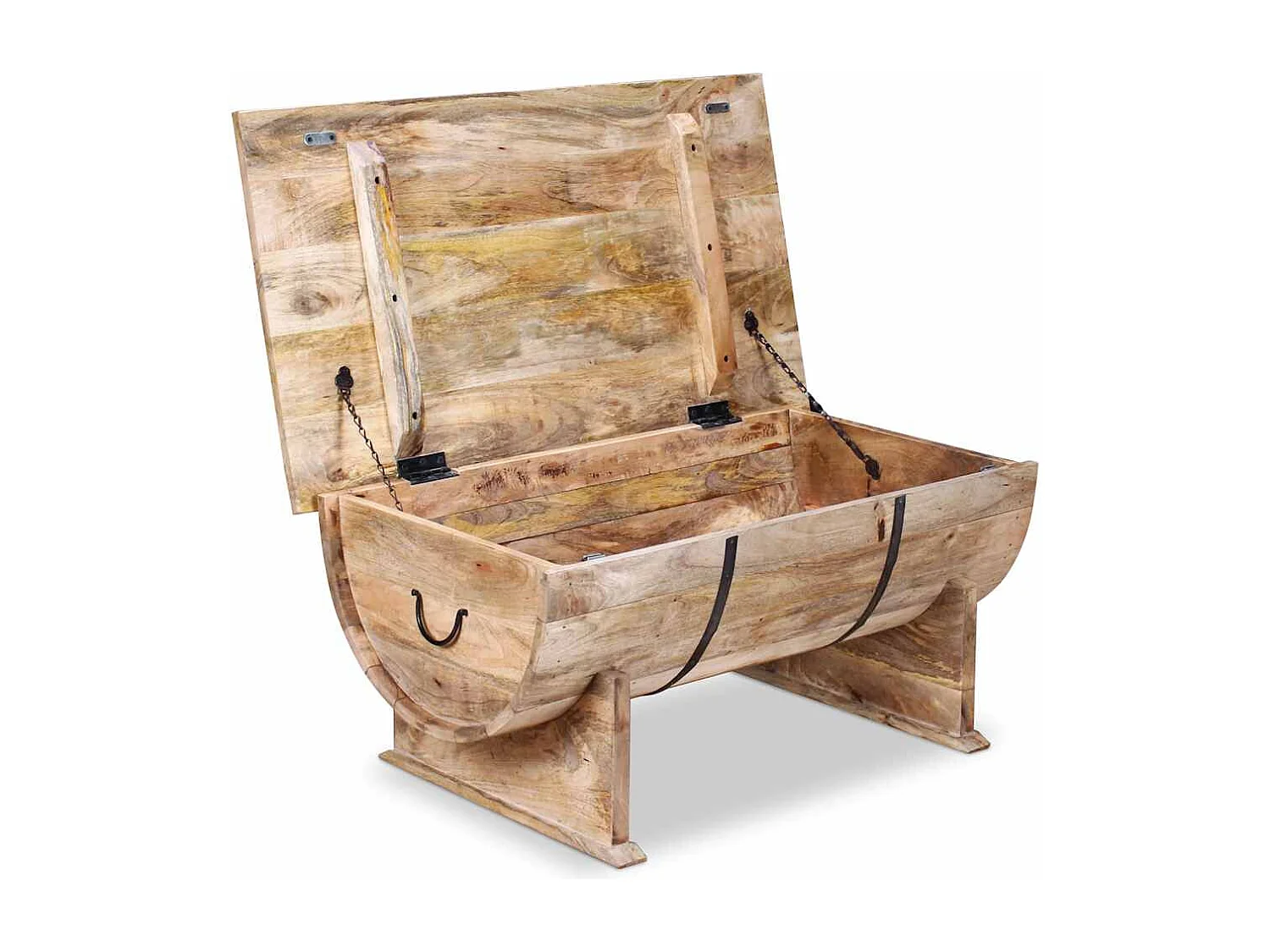 Table basse Bois de manguier massif 88x50x40 cm