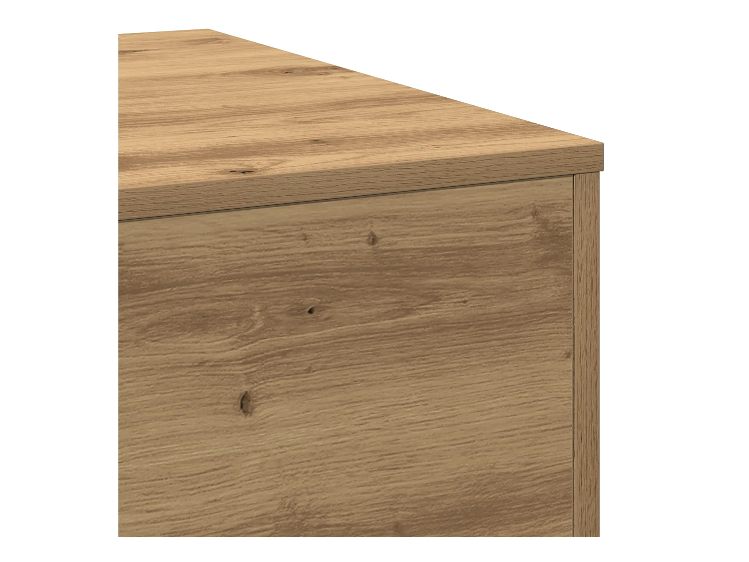 Mesa de centro Roble artesanal 80x80x31 cm Madera de ingeniería