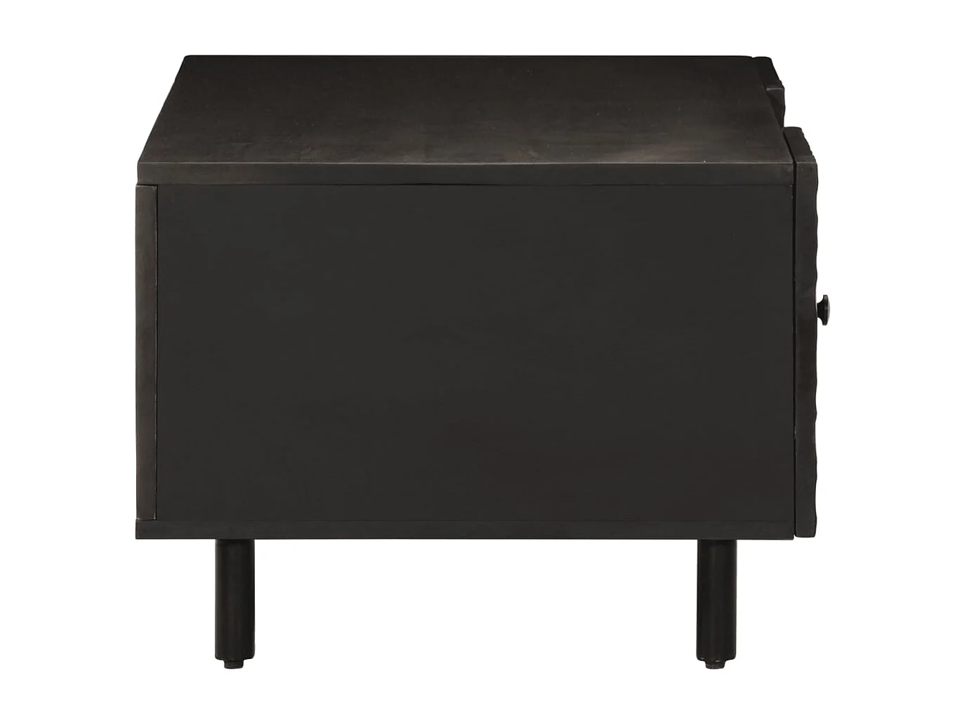 Table basse noir 100x54x40 cm bois massif de manguier