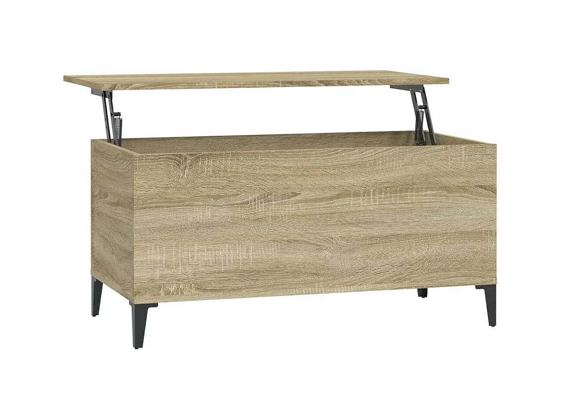Table basse Chêne sonoma 90x44,5x45 cm Bois d'ingénierie