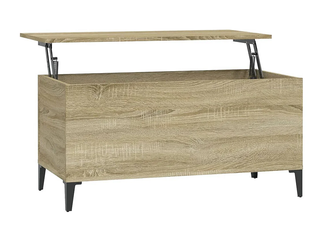 Table basse Chêne sonoma 90x44,5x45 cm Bois d'ingénierie