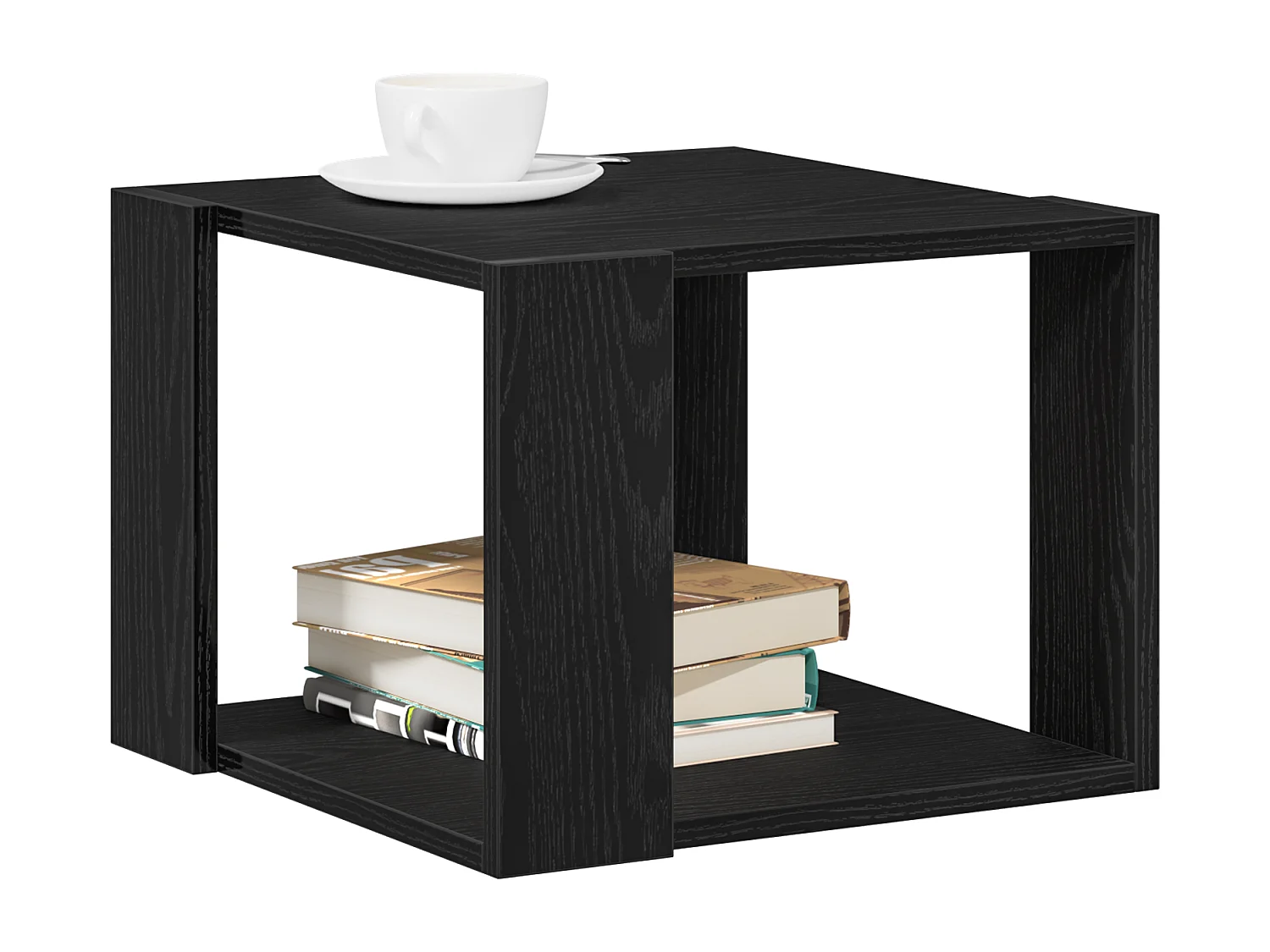 Table basse Chêne noir 40x40x30 cm Bois reconstitué