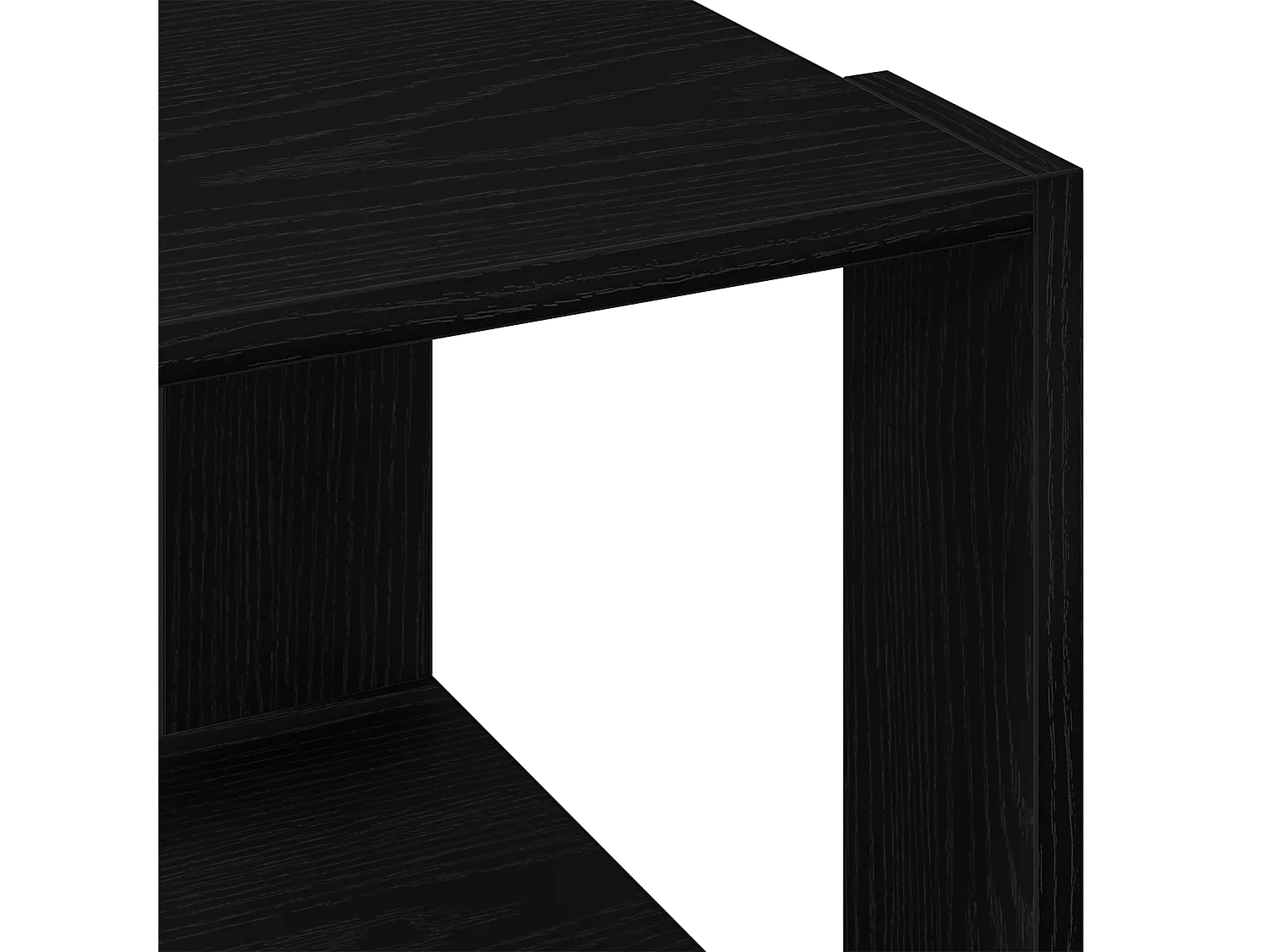 Table basse Chêne noir 40x40x30 cm Bois reconstitué