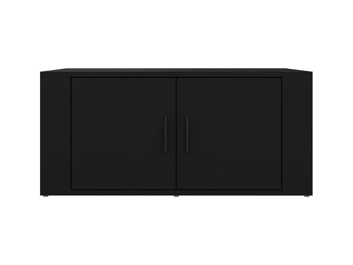 Table basse Noir 80x50x36 cm Bois d'ingénierie