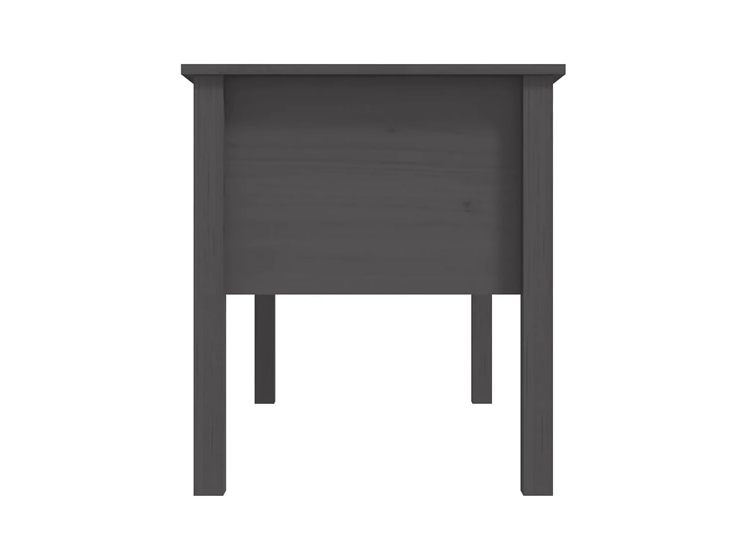 Table basse Gris 102x49x55 cm Bois massif de pin