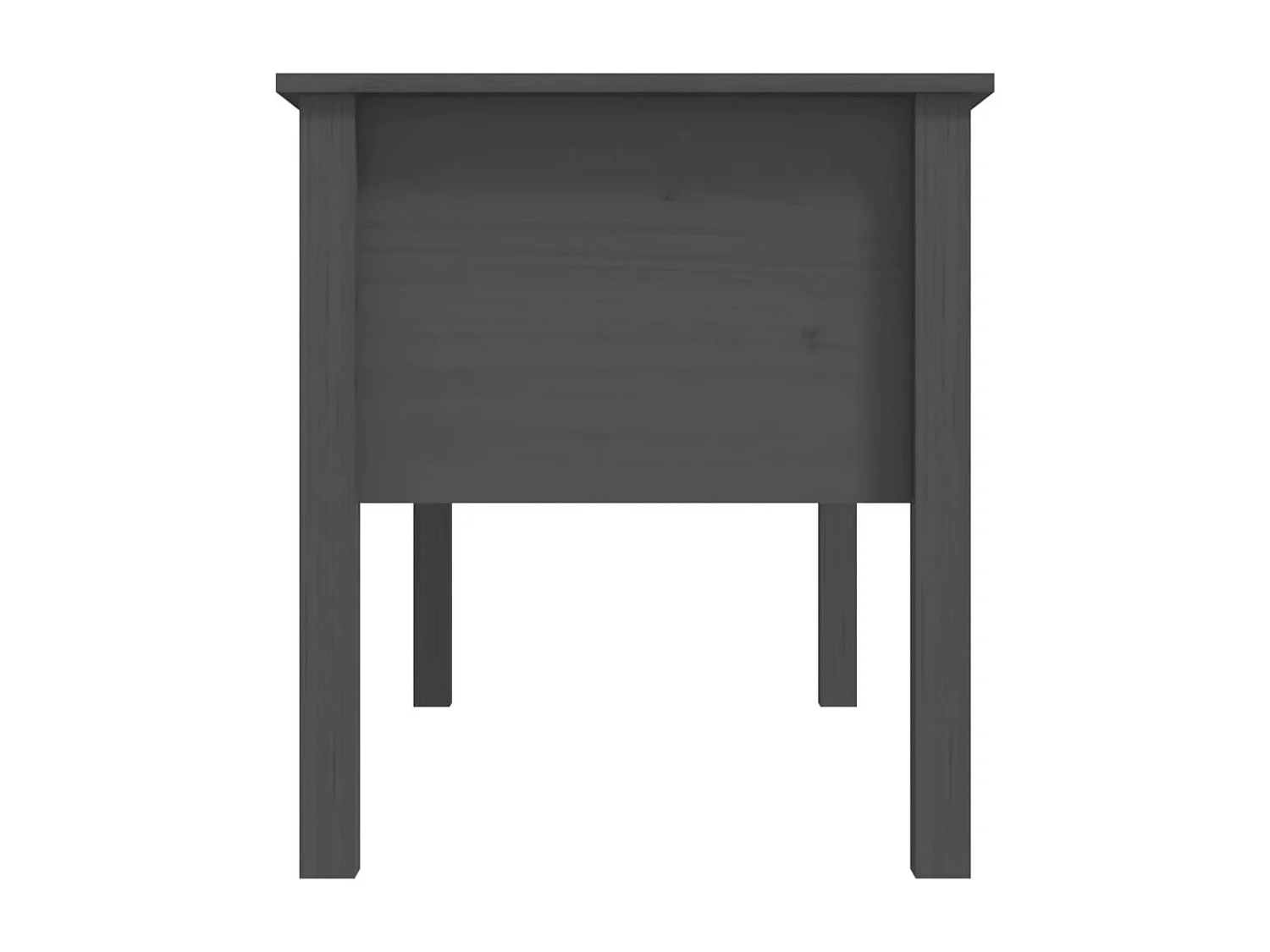 Table basse Gris 102x49x55 cm Bois massif de pin