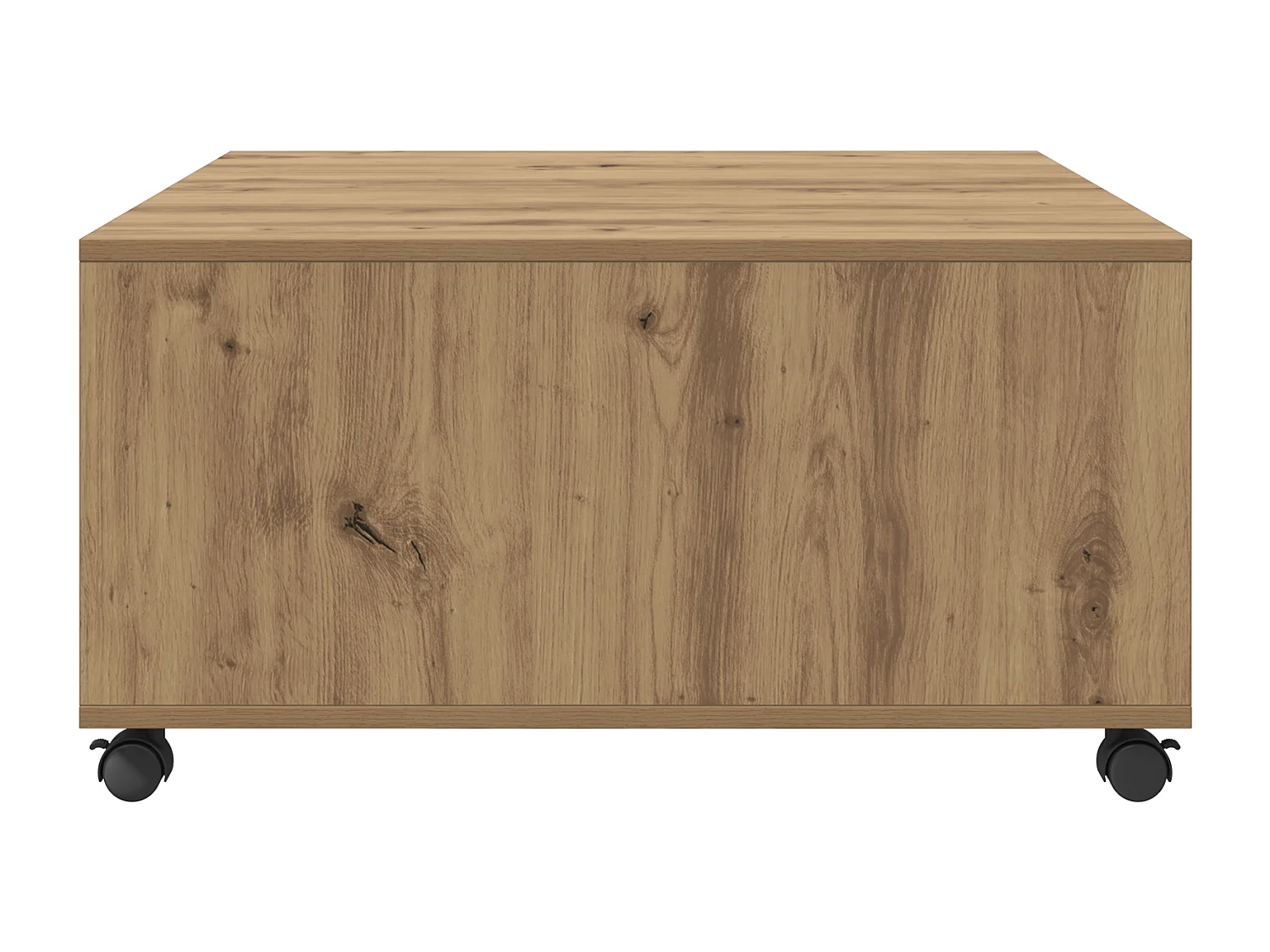 Handgemaakte eikenhouten salontafel 75 x 75 x 38 cm Technisch hout