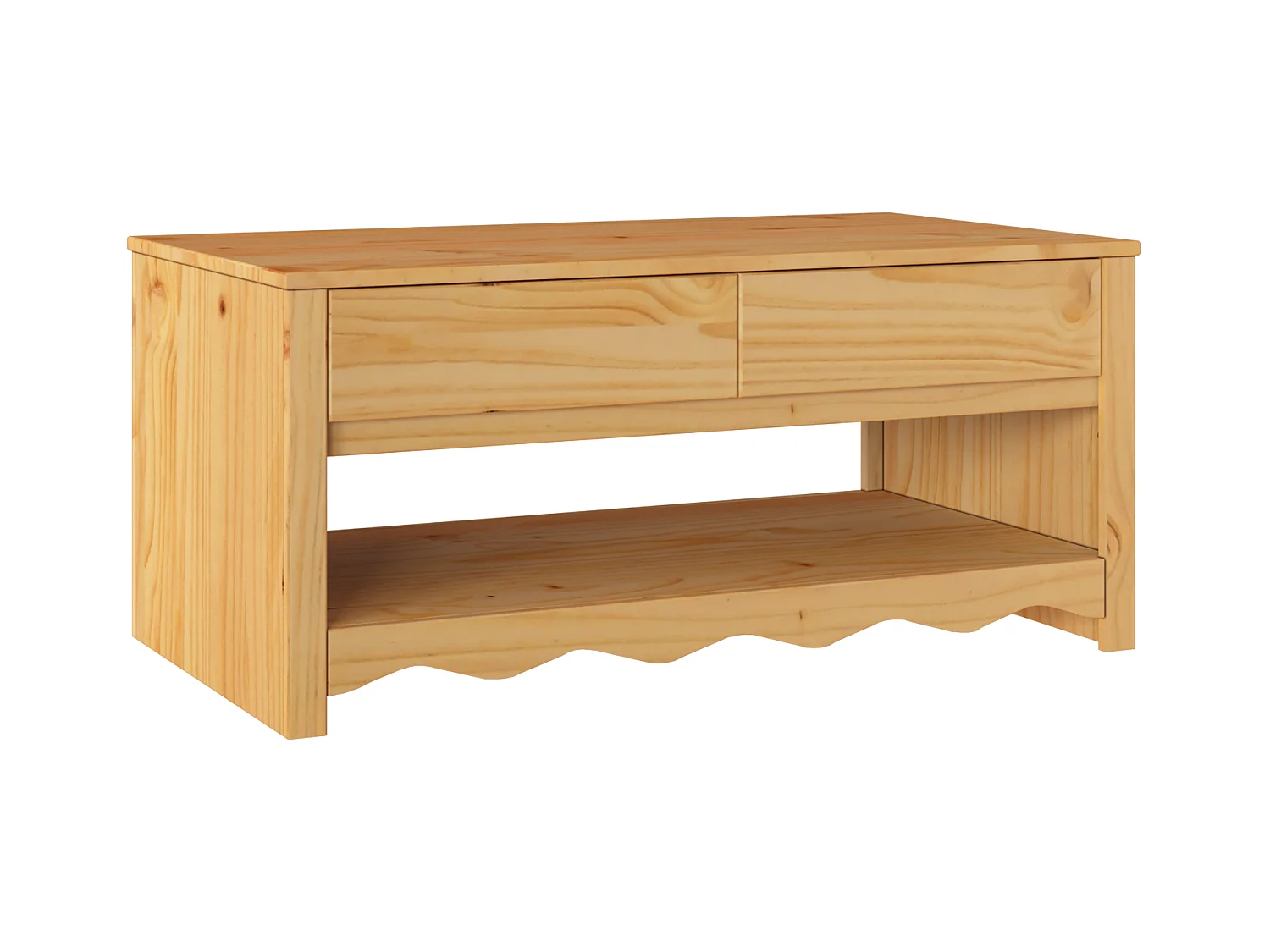 Table basse "DRAMMEN" 99x55x45 cm en bois massif de pin