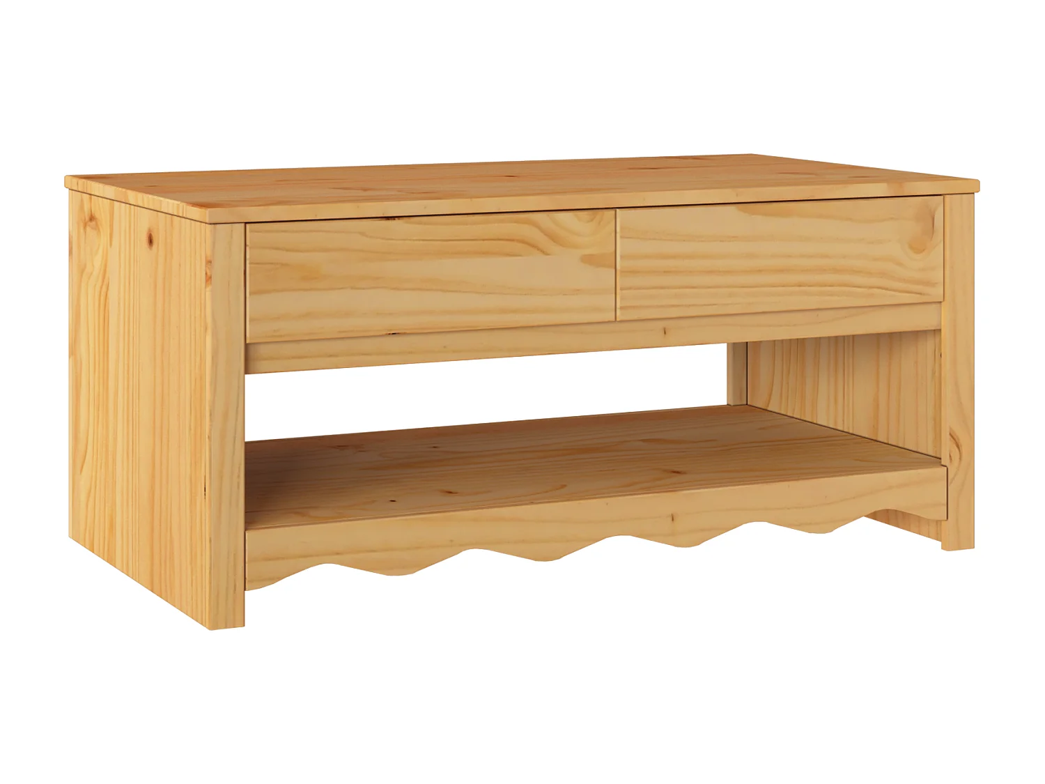 Table basse "DRAMMEN" 99x55x45 cm en bois massif de pin