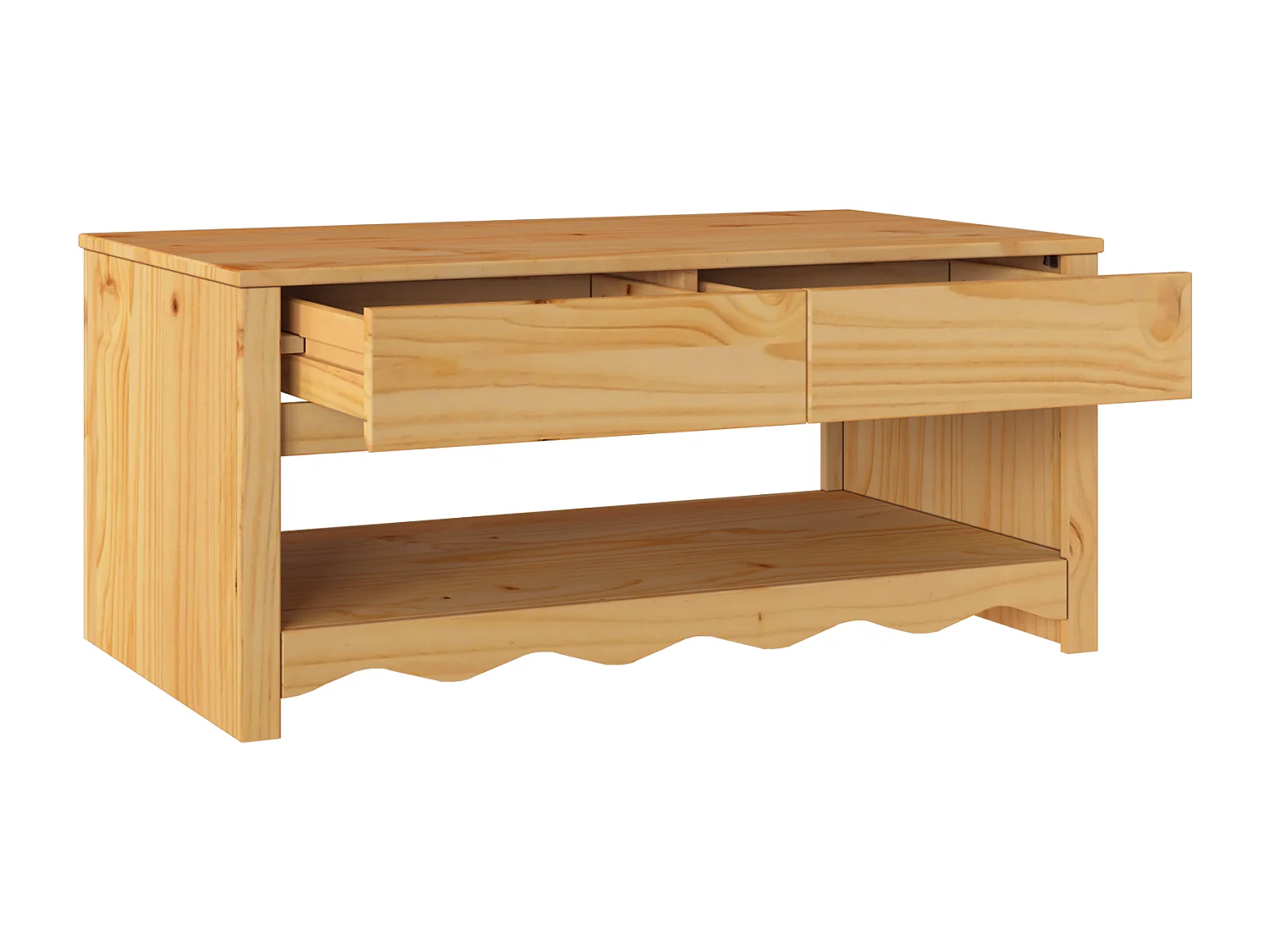 "DRAMMEN" salontafel 99x55x45 cm in massief grenenhout