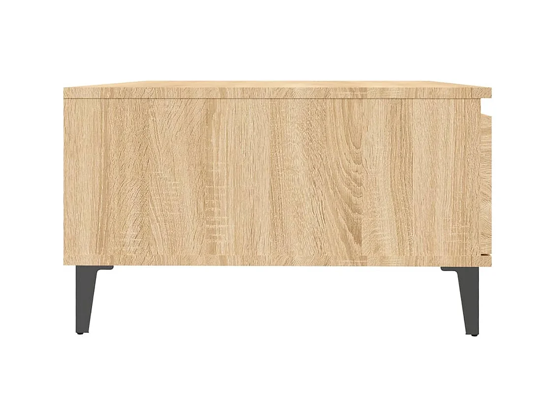 Table basse chêne sonoma 90x60x35 cm bois d'ingénierie