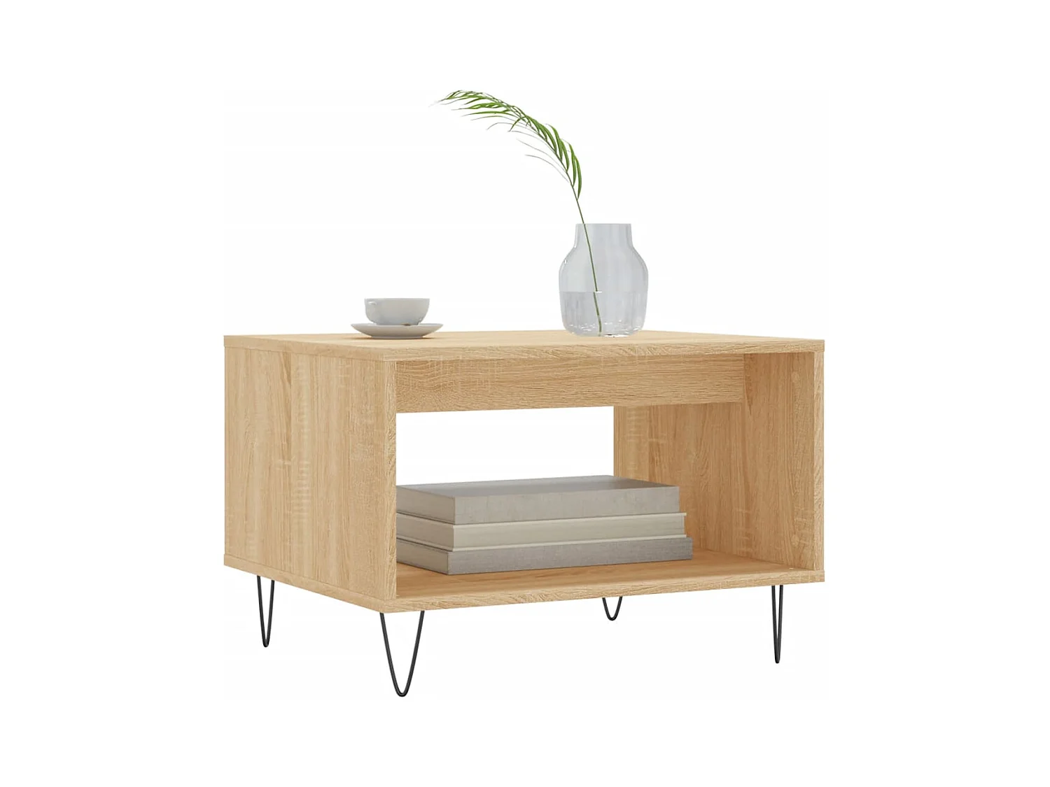 Table basse chêne sonoma 60x50x40 cm bois d'ingénierie