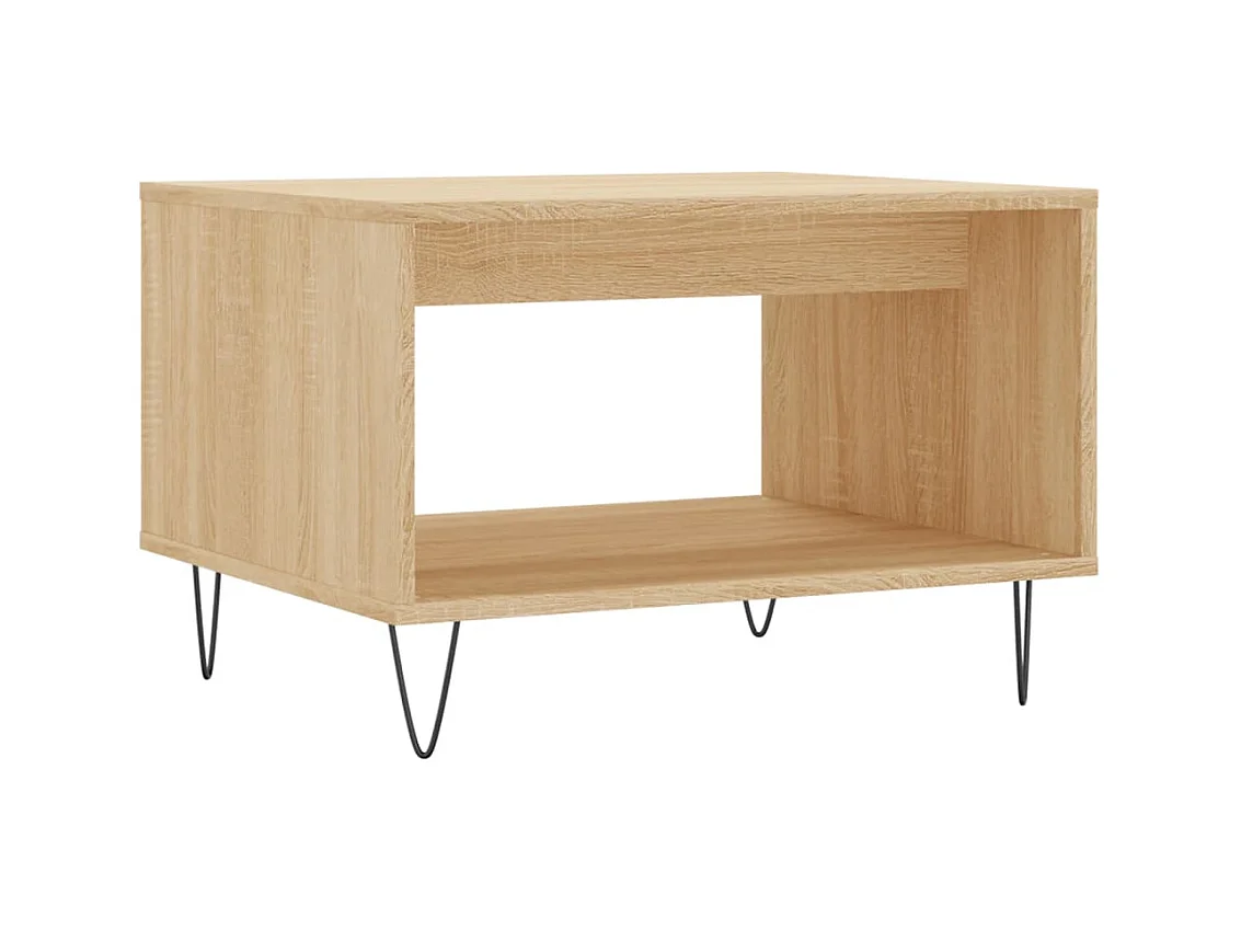 Table basse chêne sonoma 60x50x40 cm bois d'ingénierie