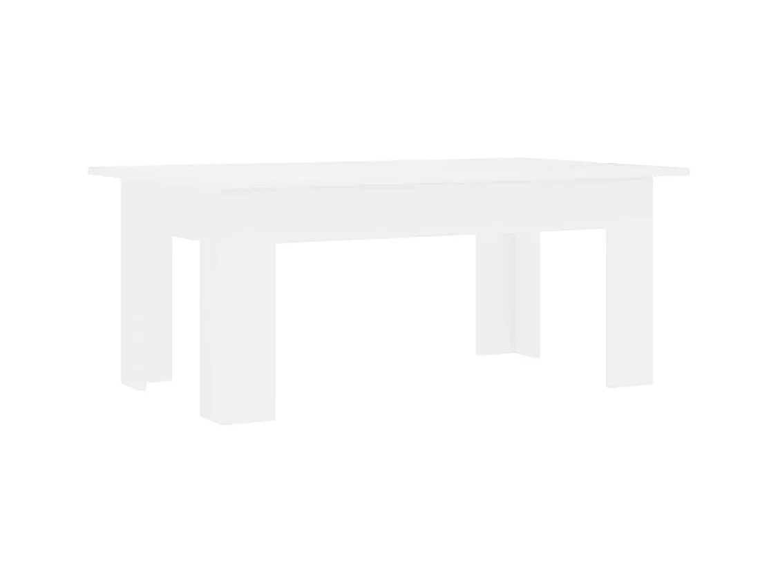 Table basse Blanc 100x60x42 cm Bois d'ingénierie