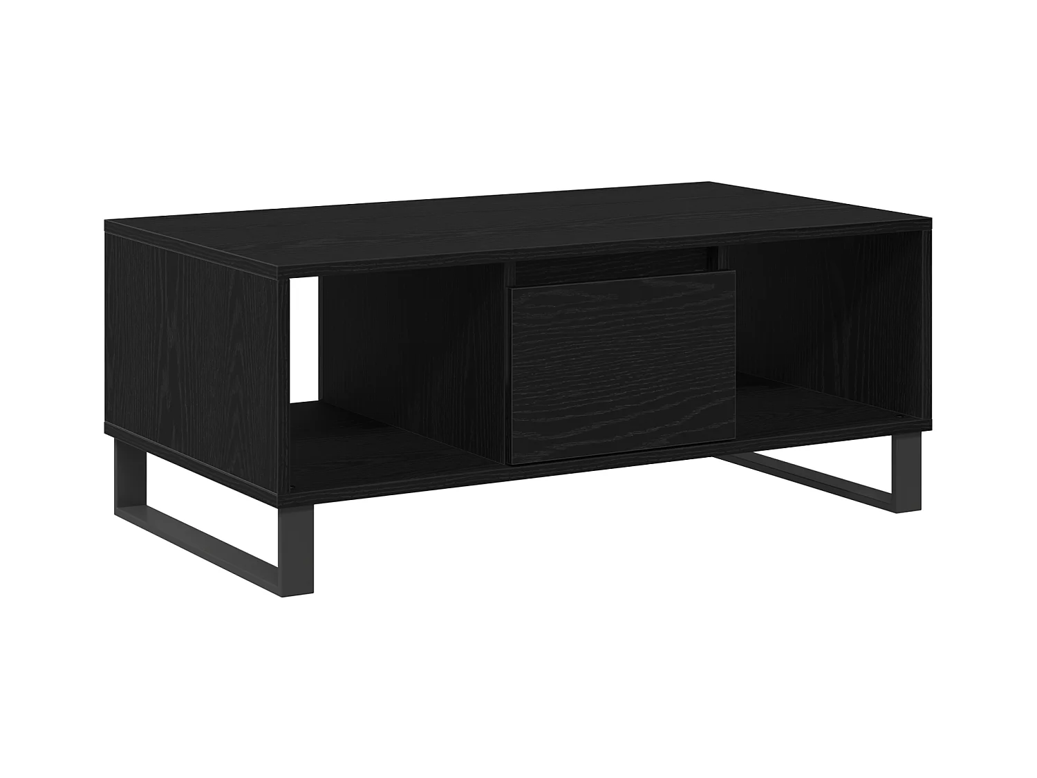 Table basse Chêne noir 90x50x36,5 cm Bois reconstitué