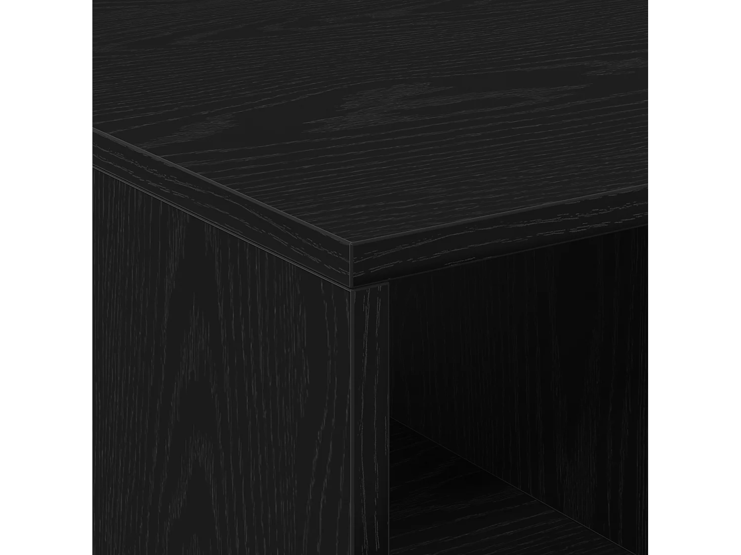 Table basse Chêne noir 90x50x36,5 cm Bois reconstitué