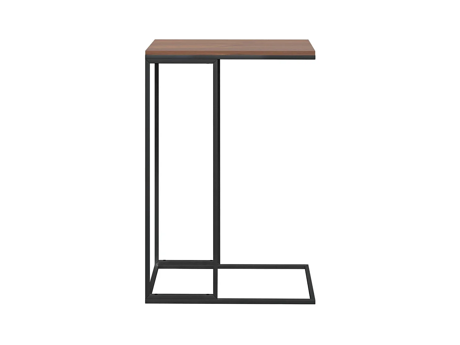 Zwarte bijzettafel 40x30x59 cm bewerkt hout