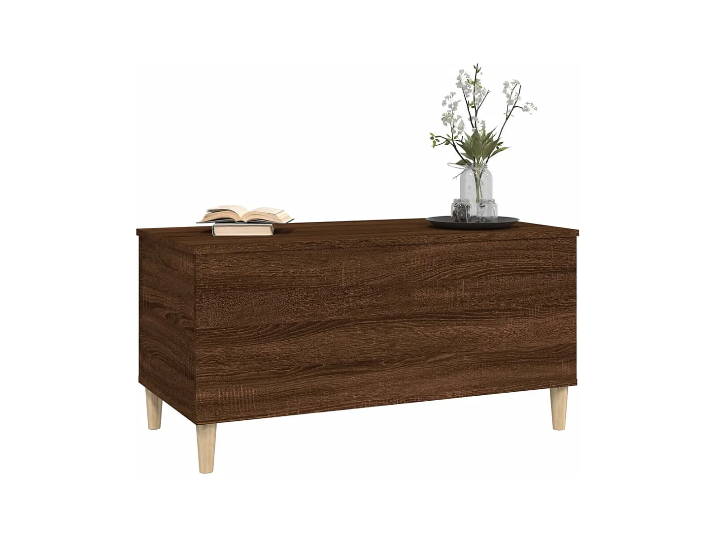 Table basse Chêne marron 90x44,5x45 cm Bois d'ingénierie
