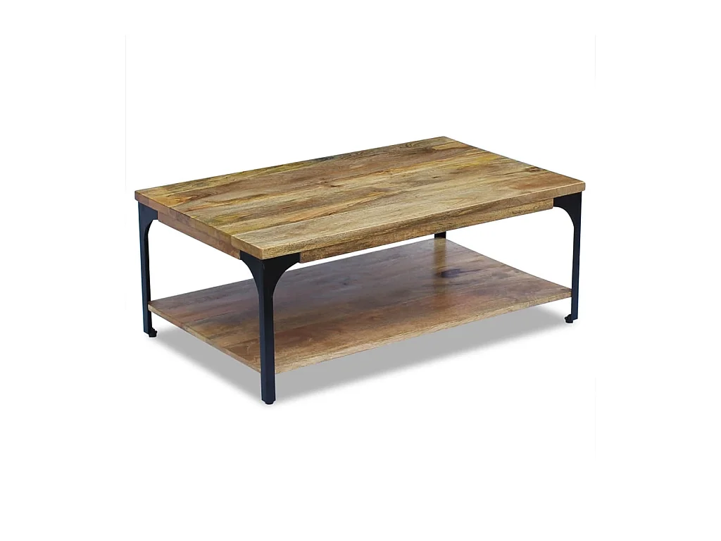 Table basse Bois de manguier 100x60x38 cm