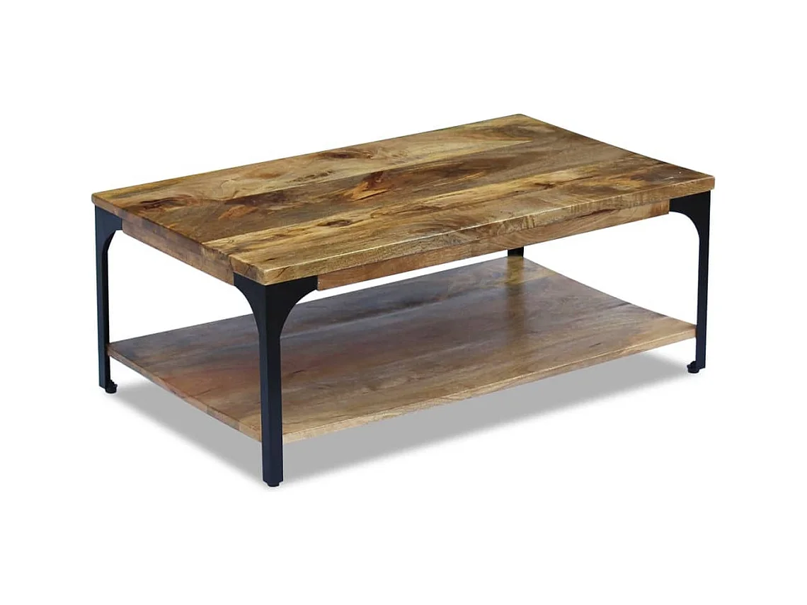 Table basse Bois de manguier 100x60x38 cm