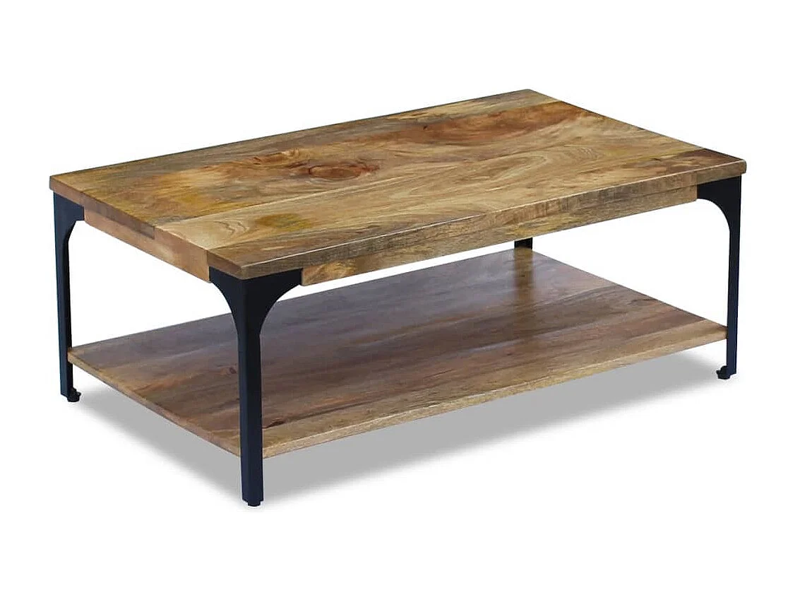 Table basse Bois de manguier 100x60x38 cm